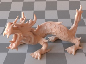 XYZRGB Dragon model rendered using the new dipole implementation