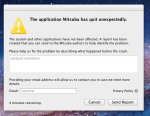 The new crash reporter on OSX